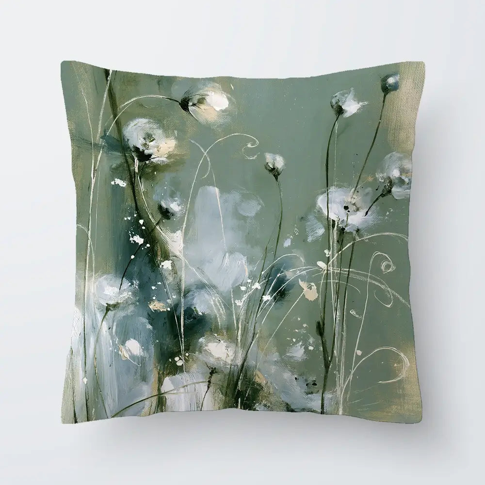 Wild Anemone Stems Cushion Wild Anemone Stems Cushion wall art product Chromatic Storm Studio