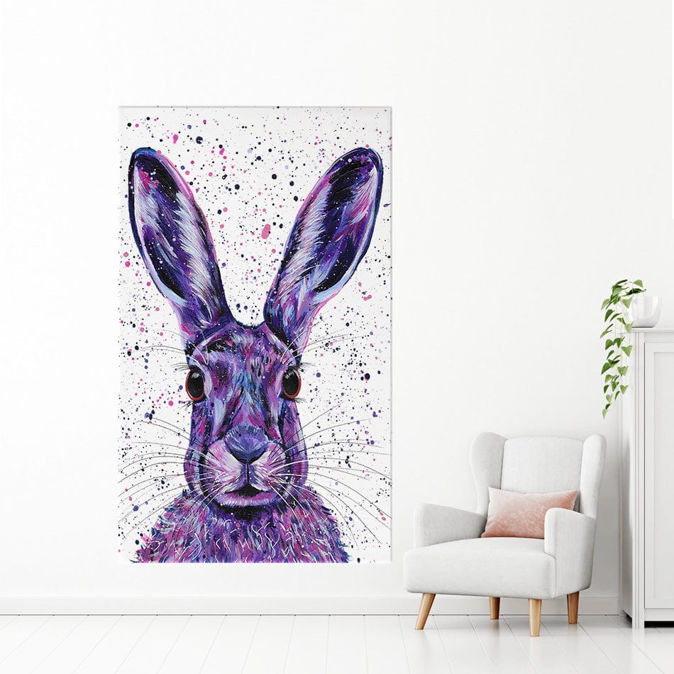 Wild Hare Hallie Canvas Print wall art product Emma LC Art