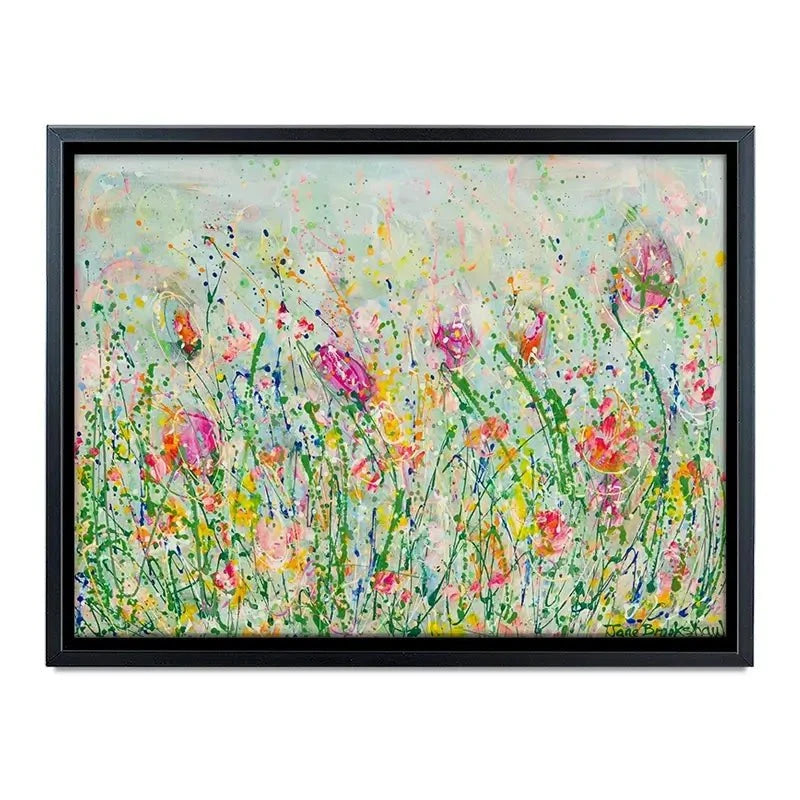 Wild Meadow In Green Canvas Print Wild Meadow In Green Canvas Print wall art product Jane Brookshaw