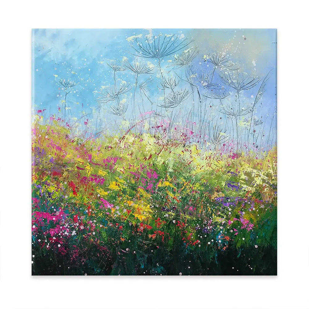 Wild Poppy Seeds Oversized Square Canvas Print Wild Poppy Seeds Oversized Square Canvas Print wall art product Laure Bury