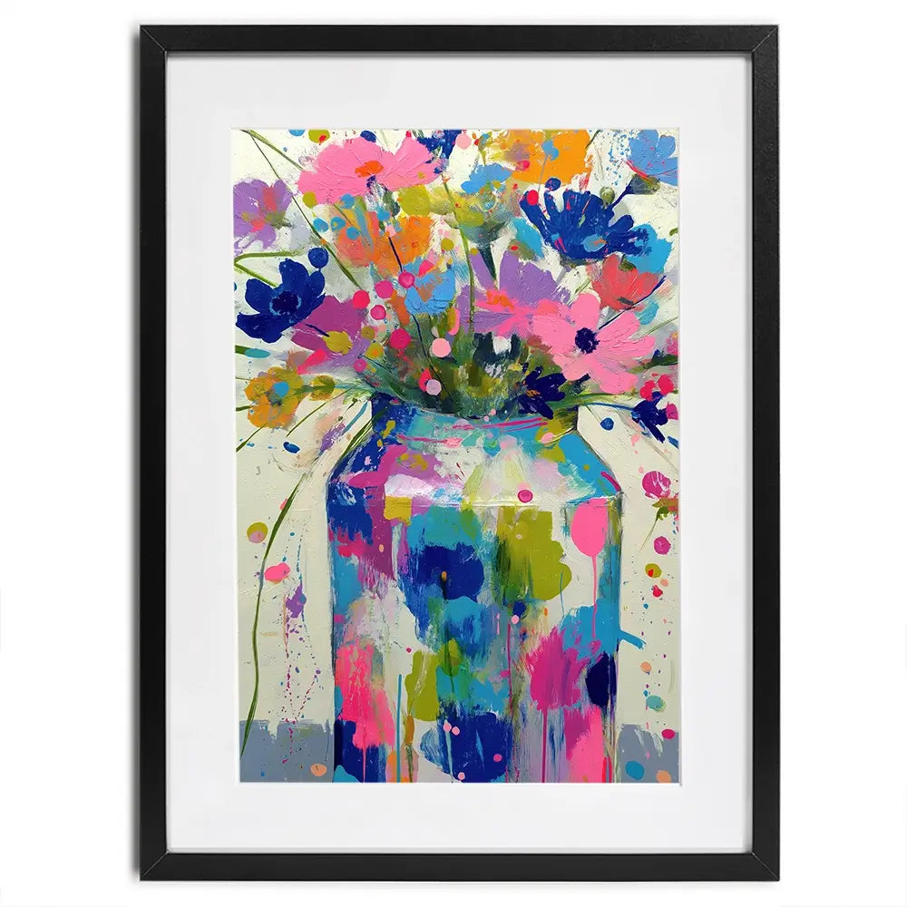 Wildflower Vase Framed Art Print Wildflower Vase Framed Art Print wall art product Chromatic Storm Studio