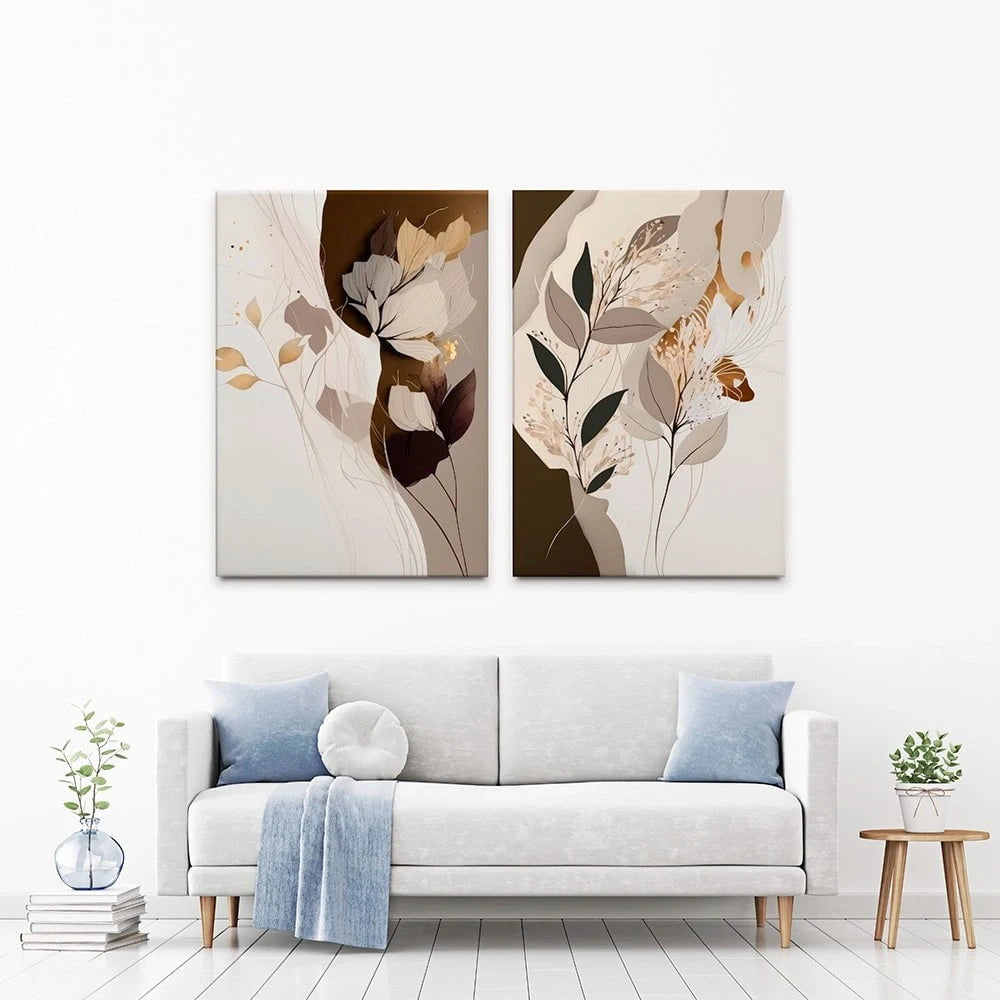 Wildflower Waltz Duo Canvas Print Wildflower Waltz Duo Canvas Print wall art product Isabella Karolewicz