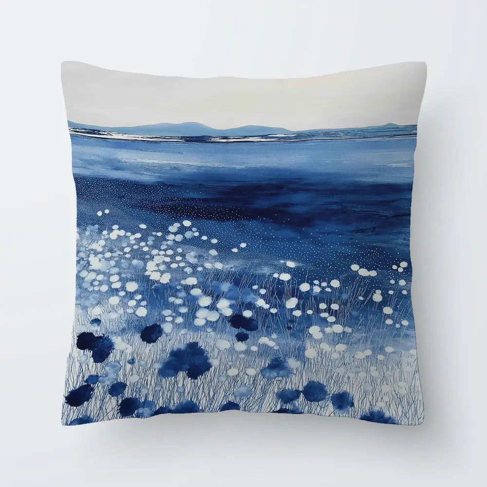 Wildflowers And Distant Mountains Cushion Wildflowers And Distant Mountains Cushion wall art product Chromatic Storm Studio