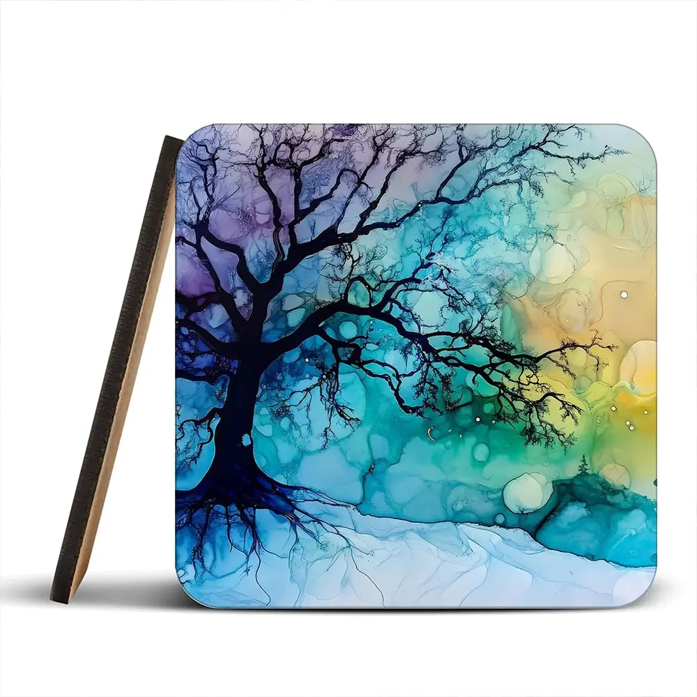 Winter Dawn Coaster Set Winter Dawn Coaster Set wall art product Art Print Shop
