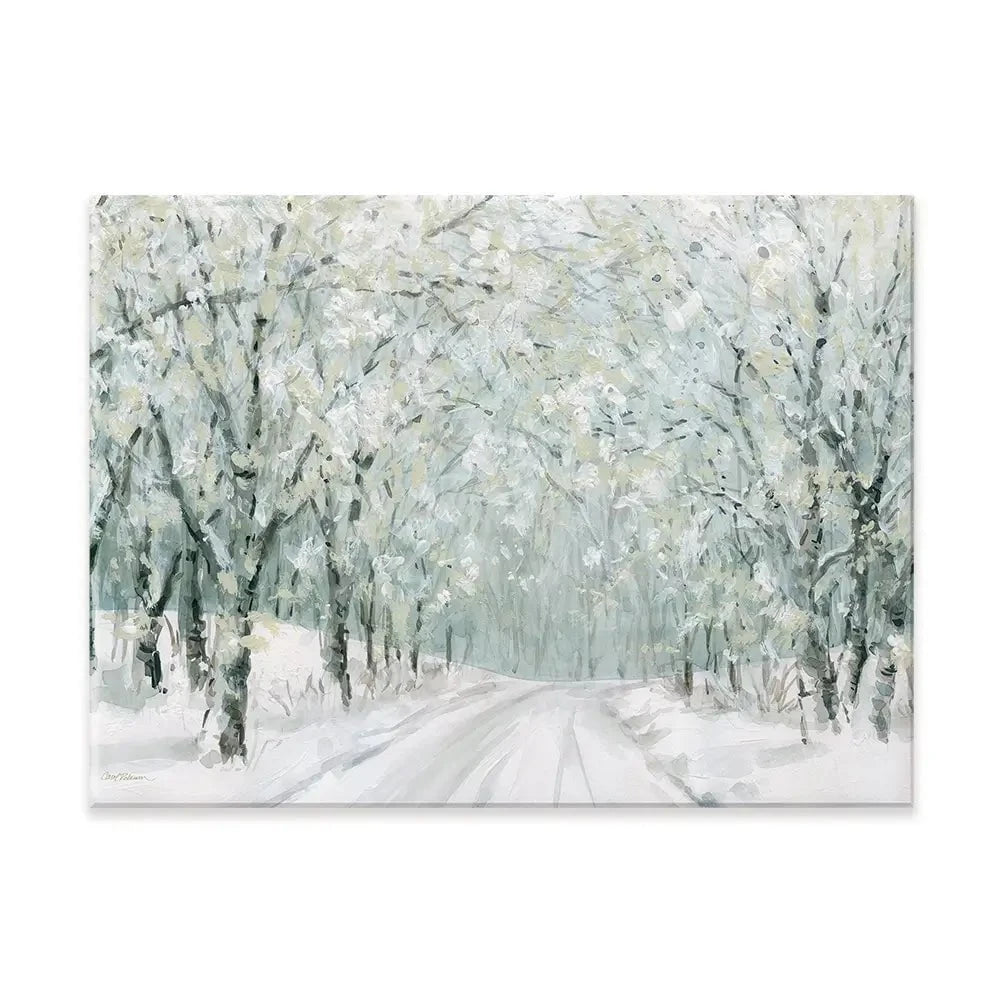 Winter Lane Canvas Print Winter Lane Canvas Print wall art product Carol Robinson