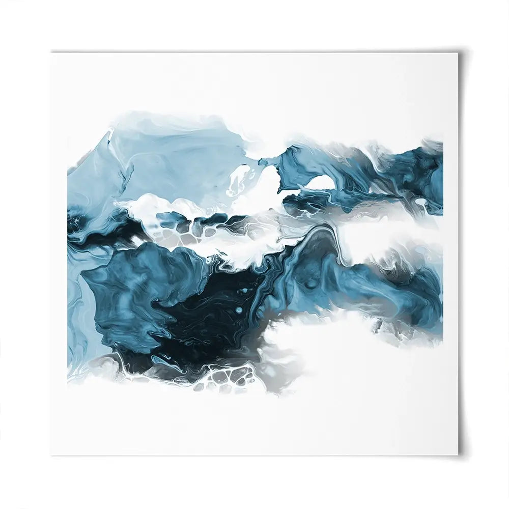 Wispy Blue Square Art Print Wispy Blue Square Art Print wall art product allart / Shutterstock