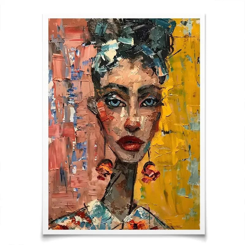 Woman With Earrings Art Print Woman With Earrings Art Print wall art product Elena Avanesova