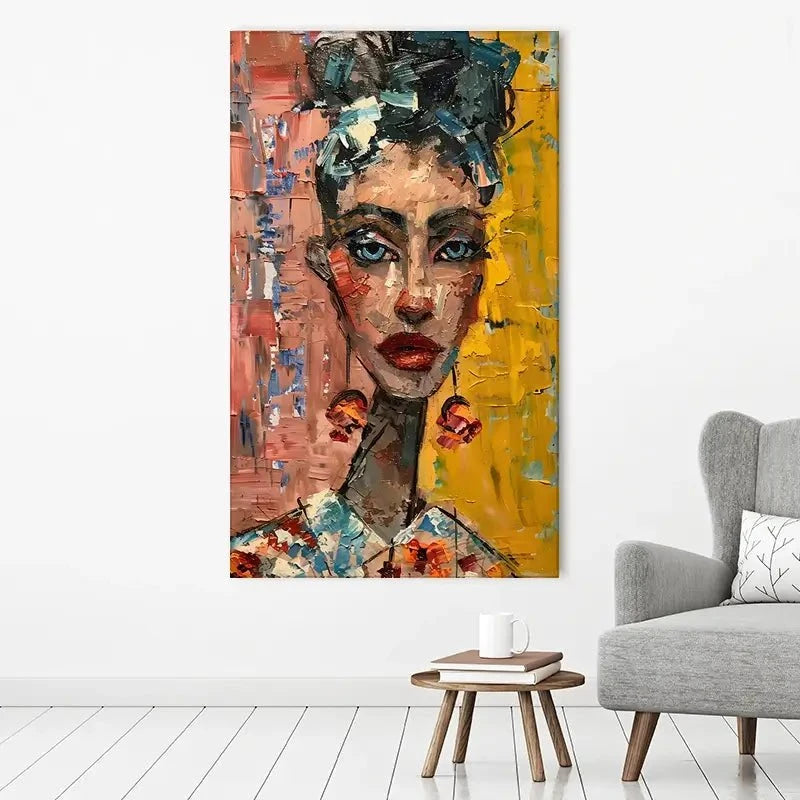 Woman With Earrings Canvas Print Woman With Earrings Canvas Print wall art product Elena Avanesova