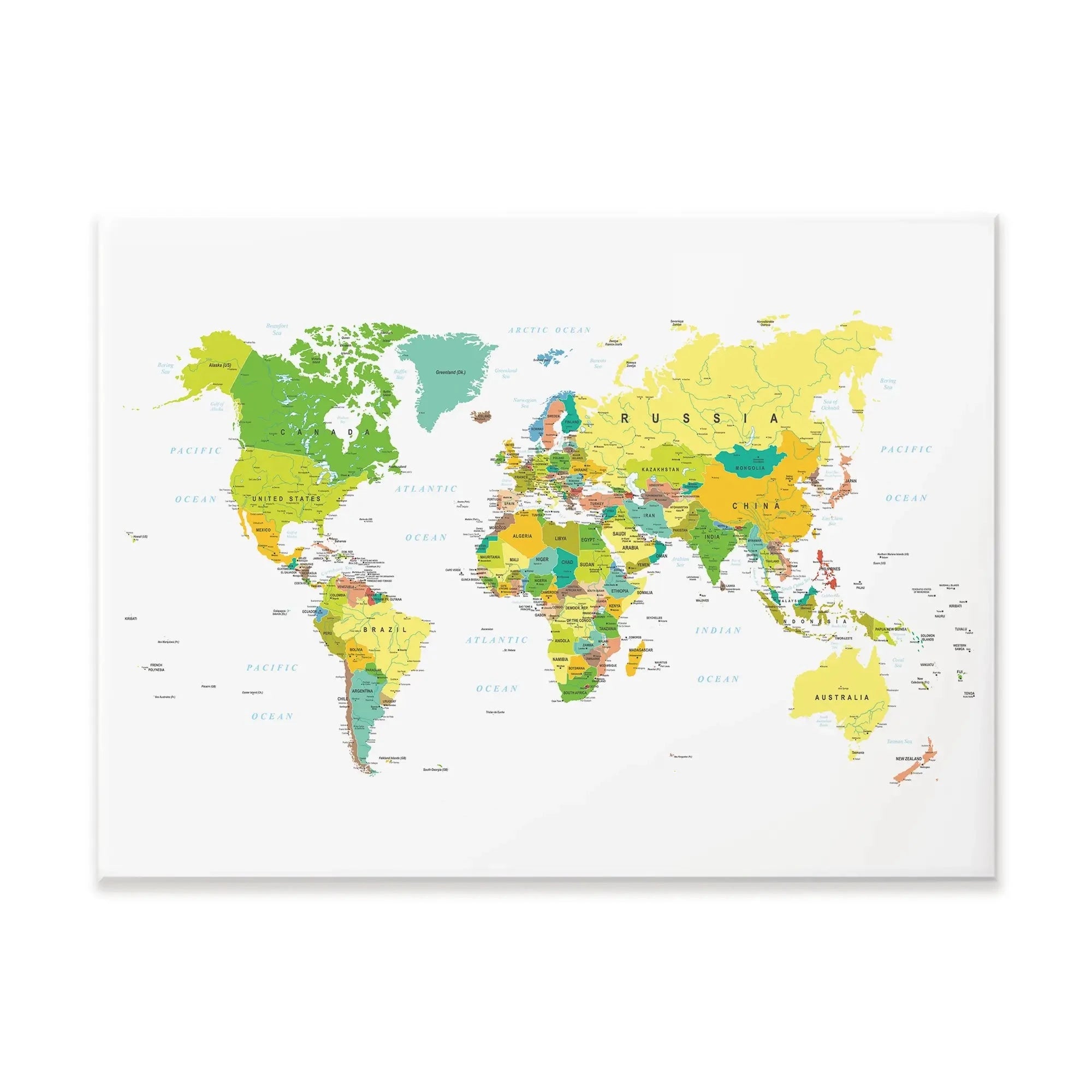 World Map Canvas Print World Map Canvas Print wall art product H Goossens