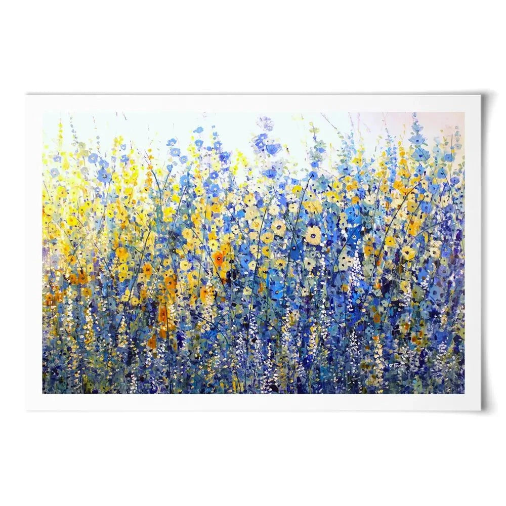 Yellow Blue Bloom Art Print Yellow Blue Bloom Art Print wall art product Tim O'Toole