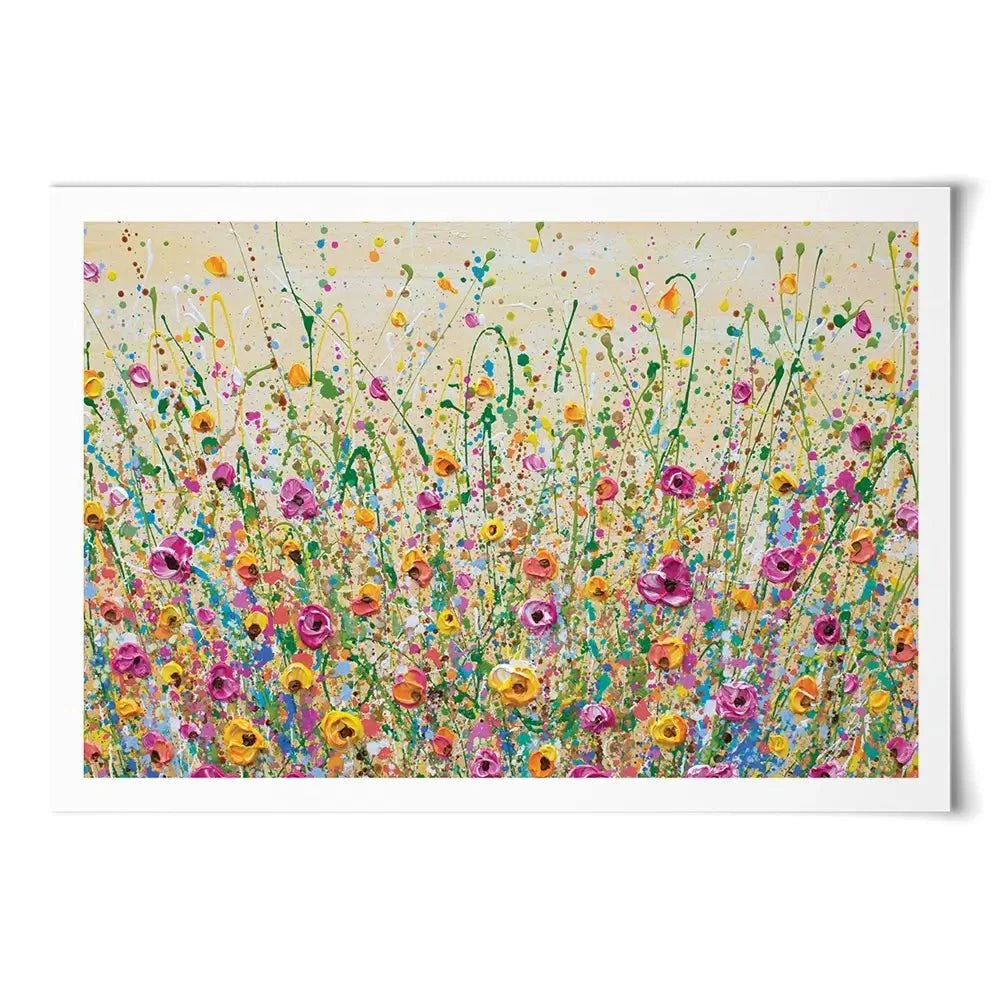 Yellow Meadow Art Print Yellow Meadow Art Print | Yellow Meadow Artwork Print | Yellow Meadow wall art product Olga Tkachyk