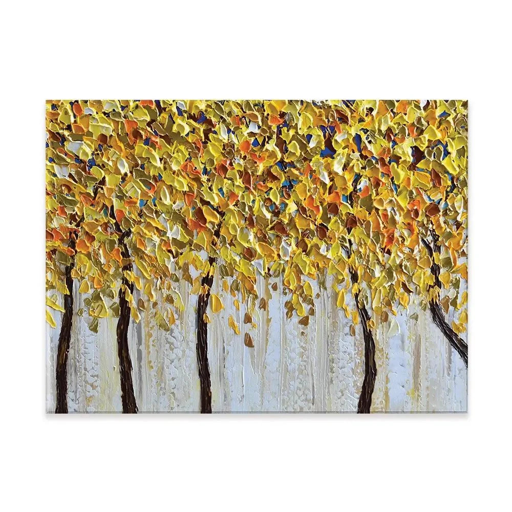 Yellow Trees Canvas Print Yellow Trees Canvas Print wall art product Olga Tkachyk