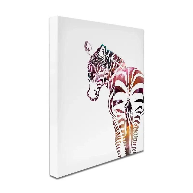 Zebra On White Canvas Print Zebra On White Canvas Print wall art product Sarah Manovski