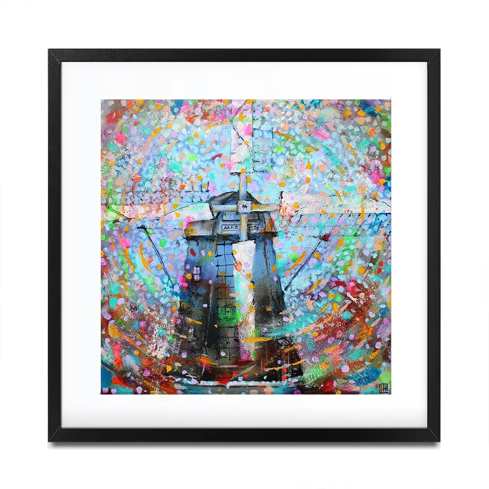 Zwarte Molen Square Framed Art Print Zwarte Molen Square Framed Art Print wall art product Studio Paint-Ing