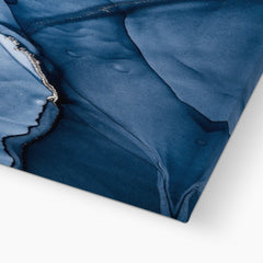 Dark Blue Marble Canvas Print