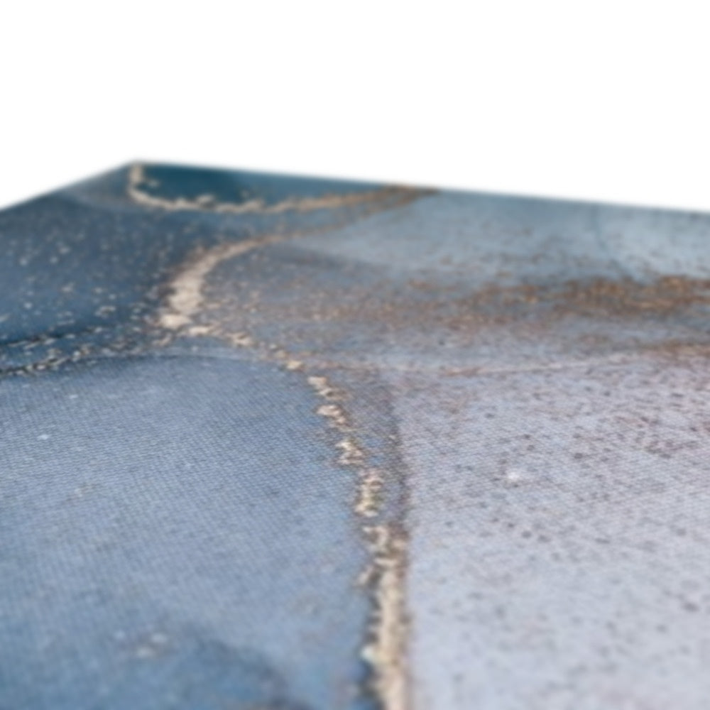 Dark Blue Marble Canvas Print