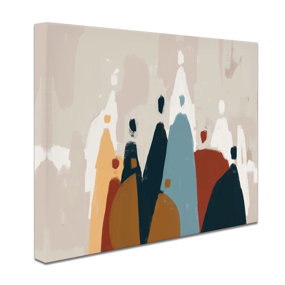 Abstract Group Of People Canvas Print wall art product Cassette Bleue / Shutterstock