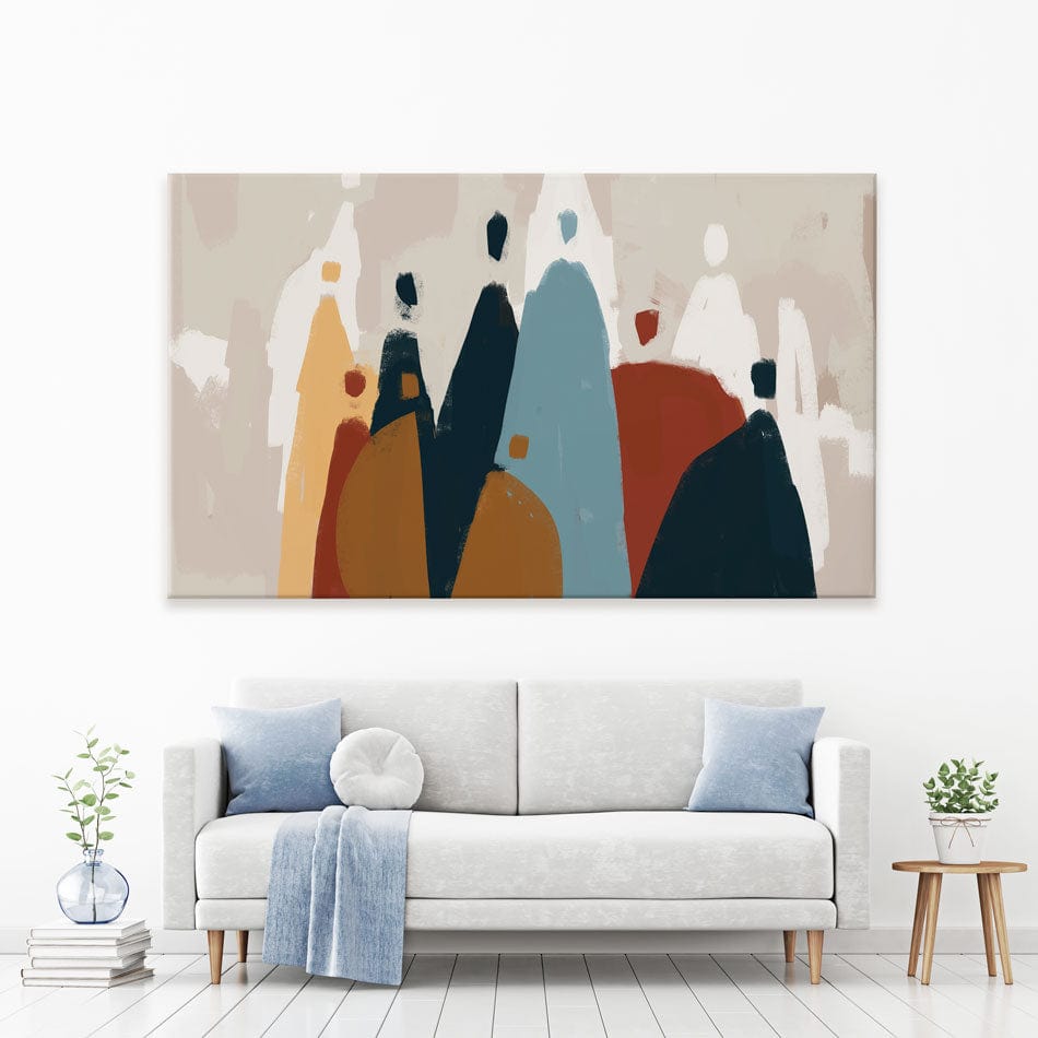 Abstract Group Of People Canvas Print wall art product Cassette Bleue / Shutterstock