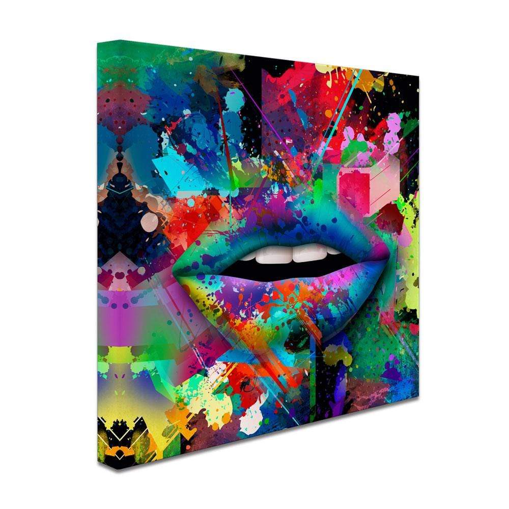 Abstract Lips Canvas Print wall art product ARTEMENKO VALENTYN / Shutterstock