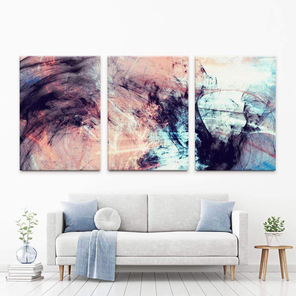 Abstract Trio Canvas Print wall art product Excellent backgrounds / Shutterstock