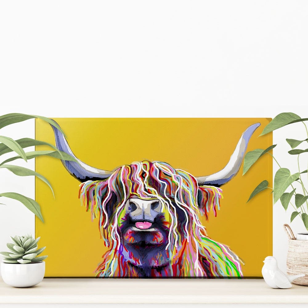 Cheeky Orange Coo Canvas Print wall art product Independent