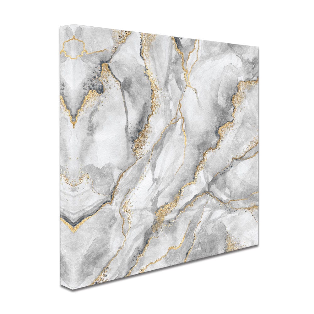 Grey Marble Square Canvas Print wall art product wacomka / Shutterstock