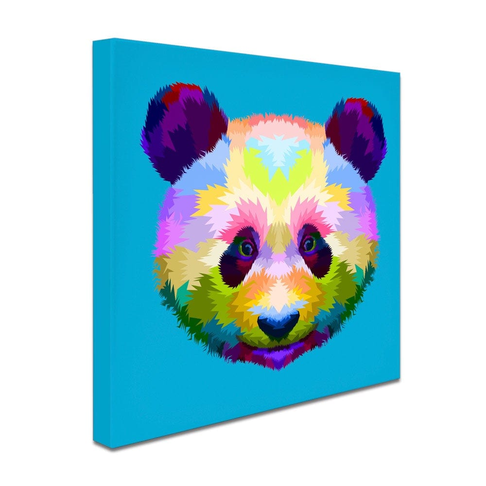 Pop Art Panda Canvas Print wall art product rainbow zoo / Shutterstock