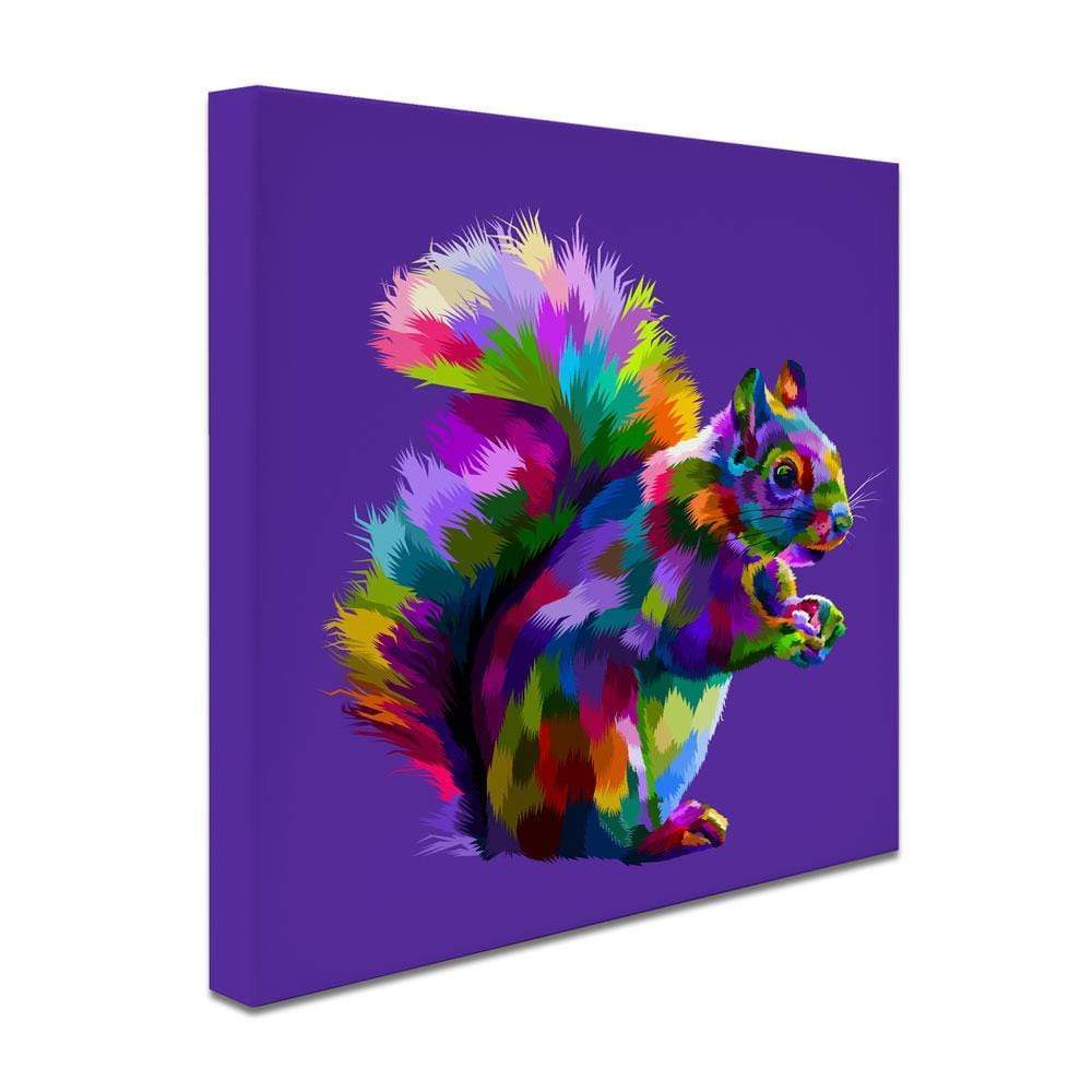 Pop Art Squirrel Canvas Print wall art product rainbow zoo / Shutterstock