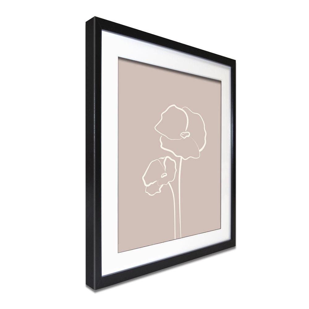 Simple Flowers Framed Art Print wall art product Gudeleva Nadezda / Shutterstock