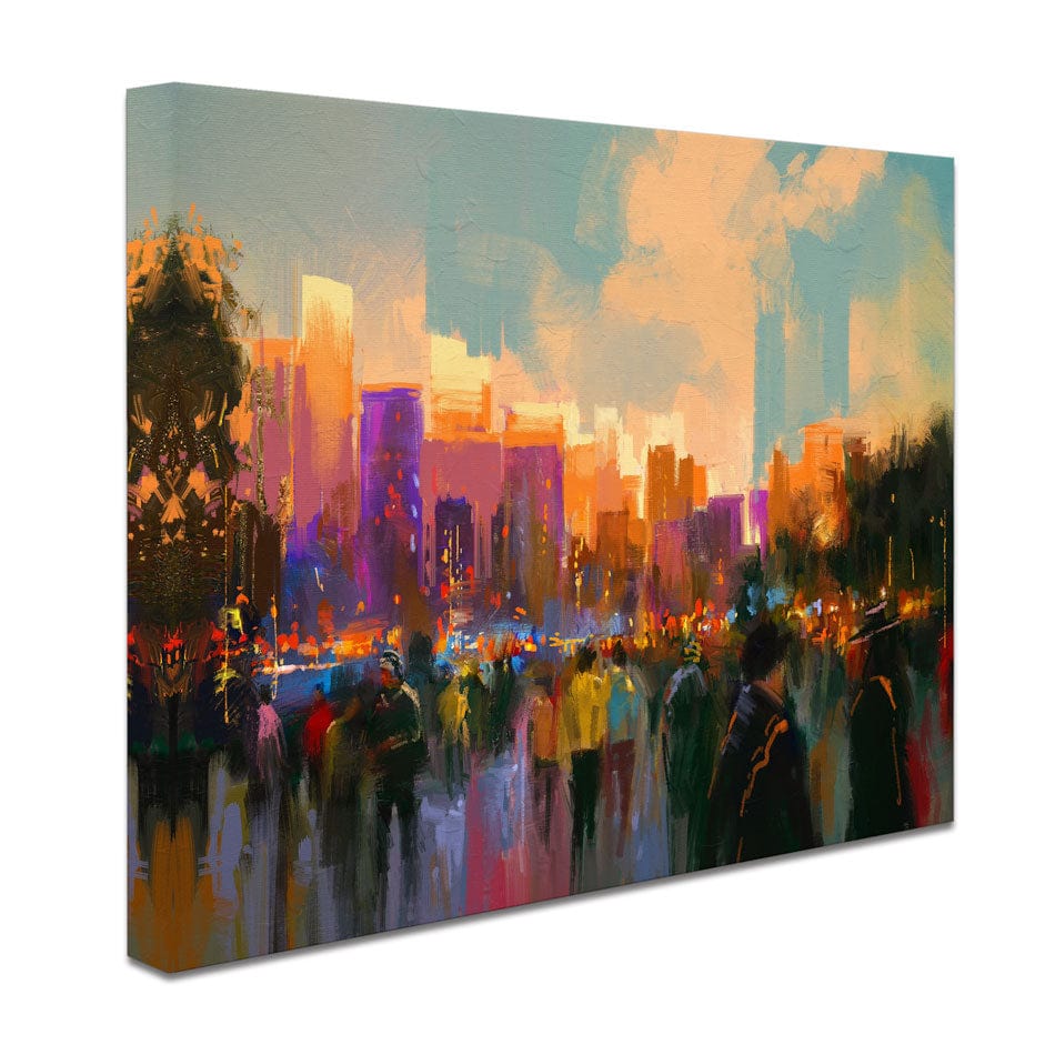 The City Of People Canvas Print wall art product Tithi Luadthong / Shutterstock
