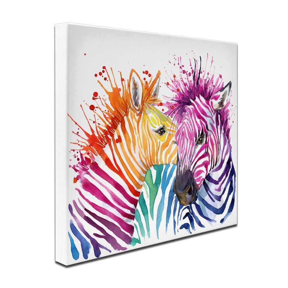 Watercolour Zebra Square Canvas Print wall art product Faenkova Elena / Shutterstock