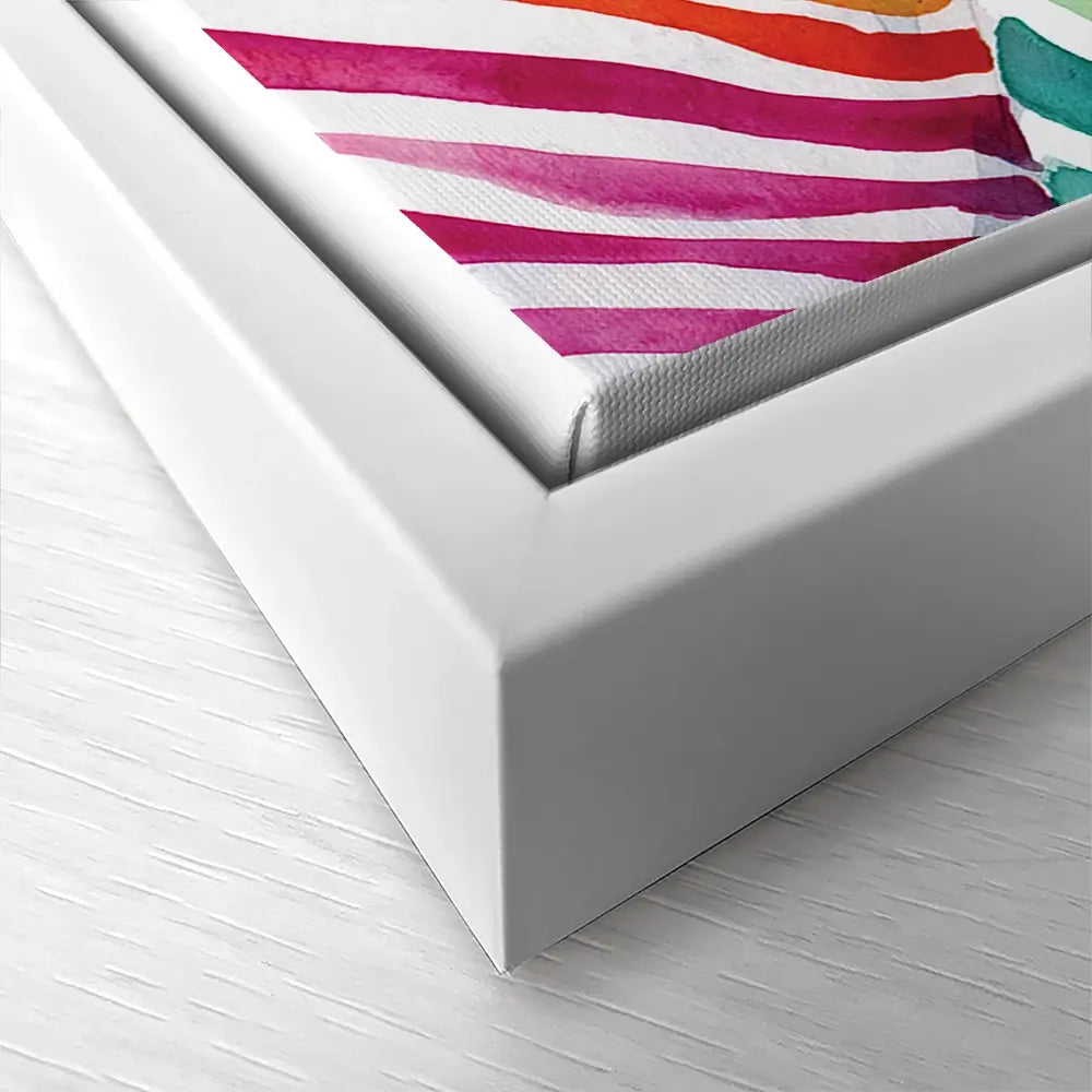 Watercolour Zebra Oversized Canvas Print