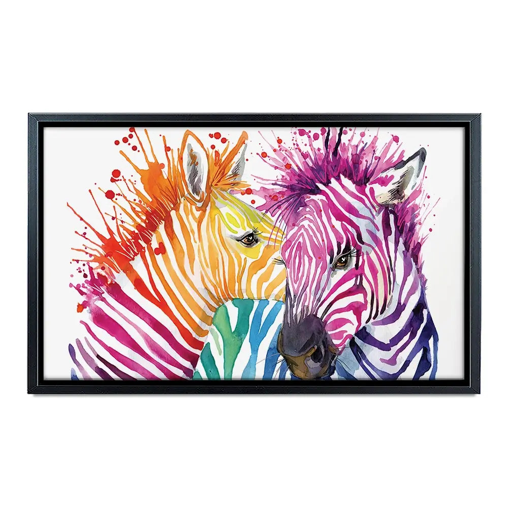 Watercolour Zebra Oversized Canvas Print