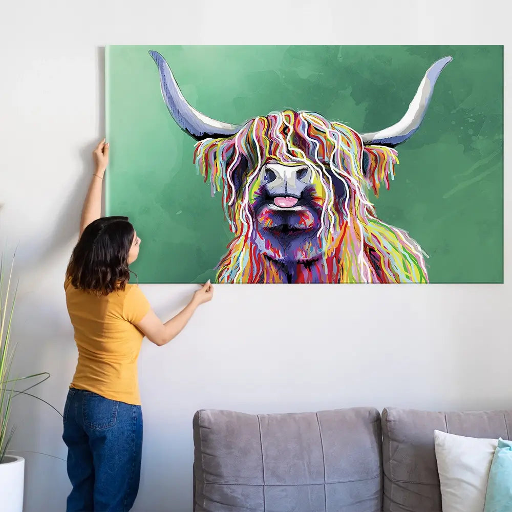 BROUILLON Impression sur toile grand format