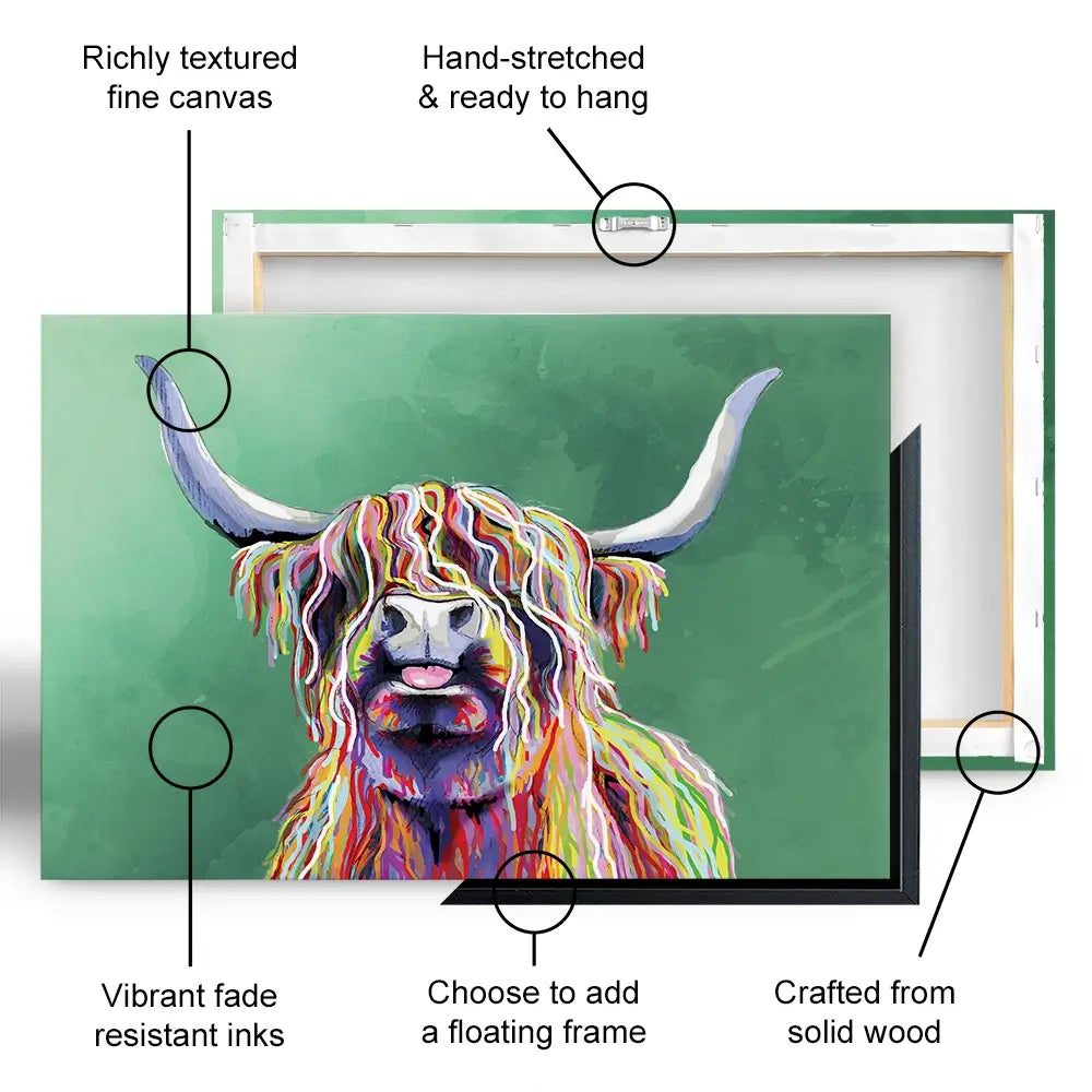 BROUILLON Impression sur toile grand format