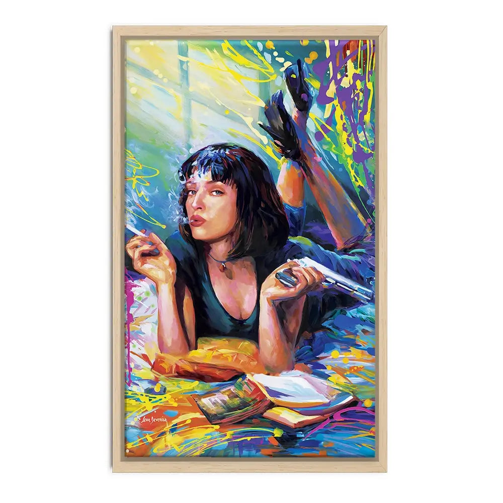 Colourful Pulp Fiction Oversized Canvas Print