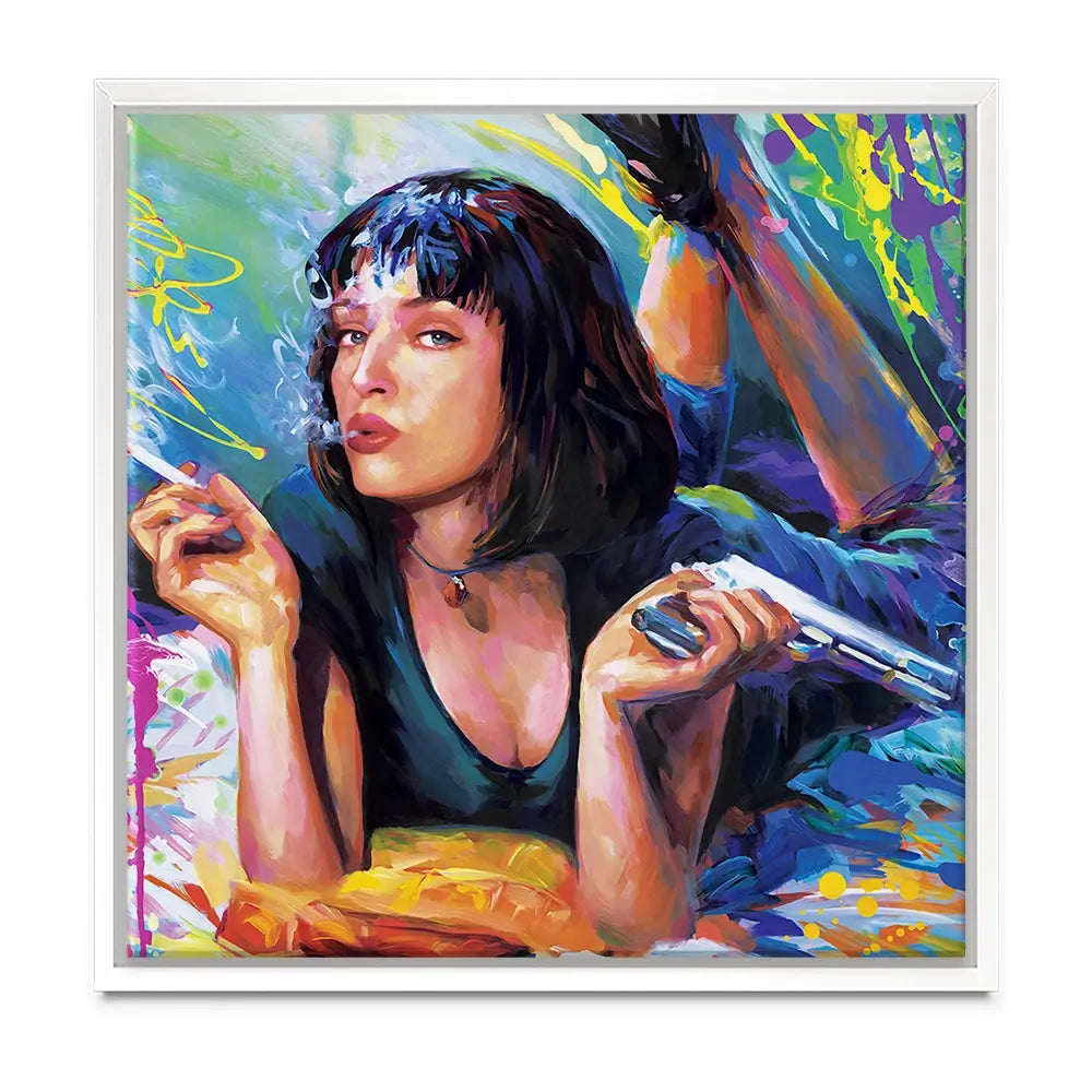 Colourful Pulp Fiction Oversized Canvas Print