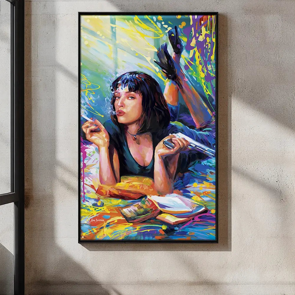 Colourful Pulp Fiction Oversized Canvas Print