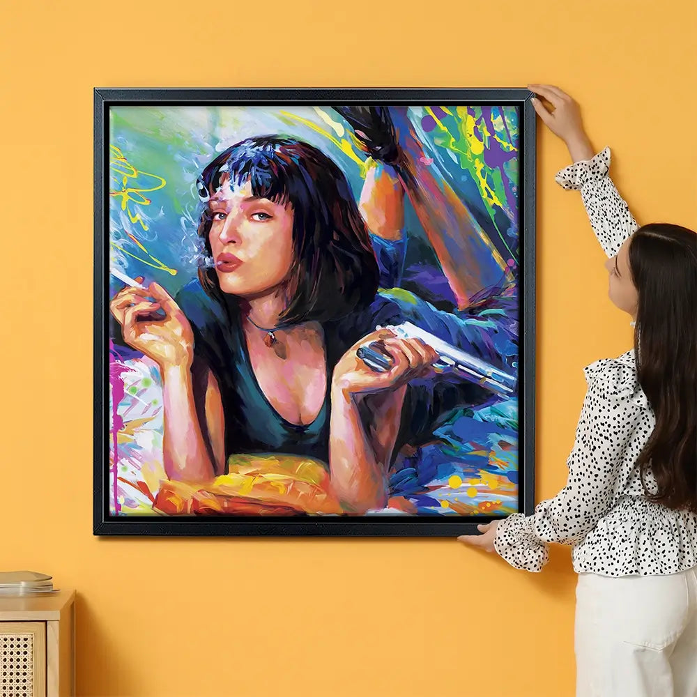 Colourful Pulp Fiction Oversized Canvas Print