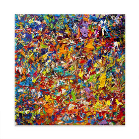 20 Million Things To Do Square Canvas Print 20 Million Things To Do Square Canvas Print wall art product Osnat Tzadok