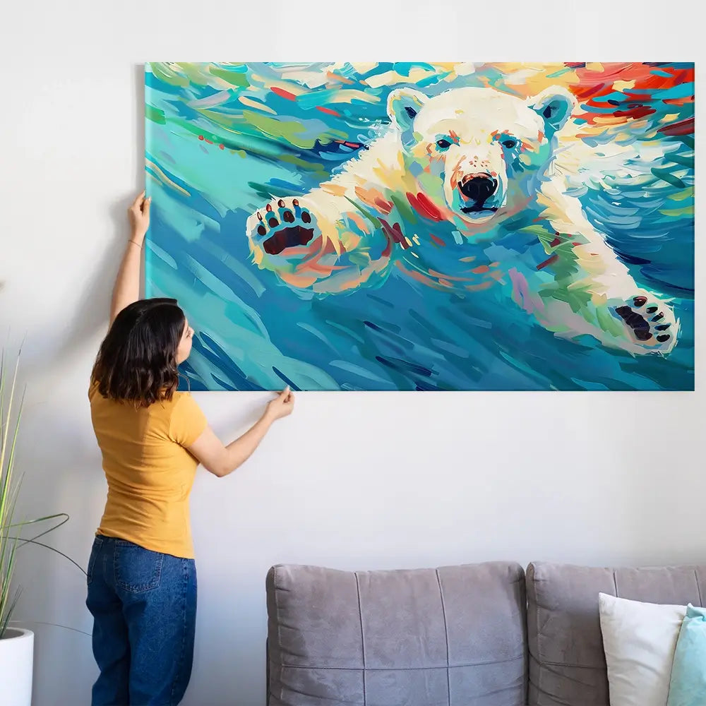 BROUILLON Impression sur toile grand format