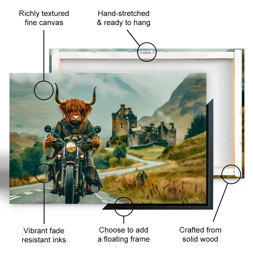 Impression sur toile Biker Coo