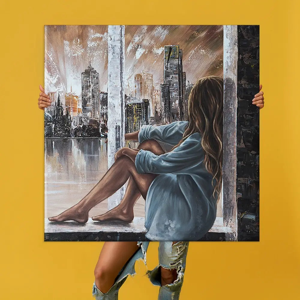 BROUILLON Impression sur toile grand format