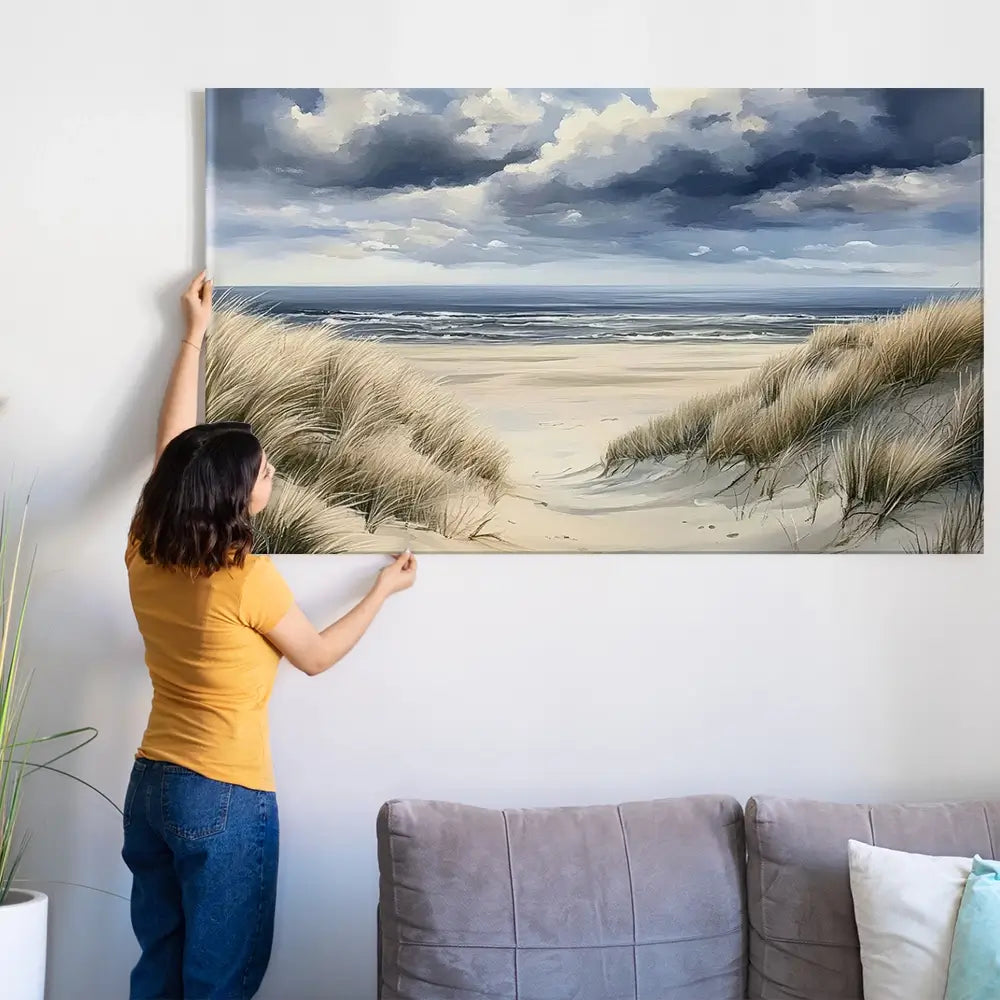 Breezy Beach Oversized Canvas Print