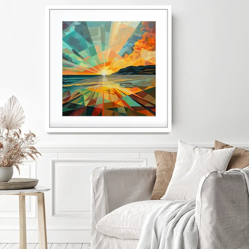 Islay Kaleidoscope Square Framed Art Print