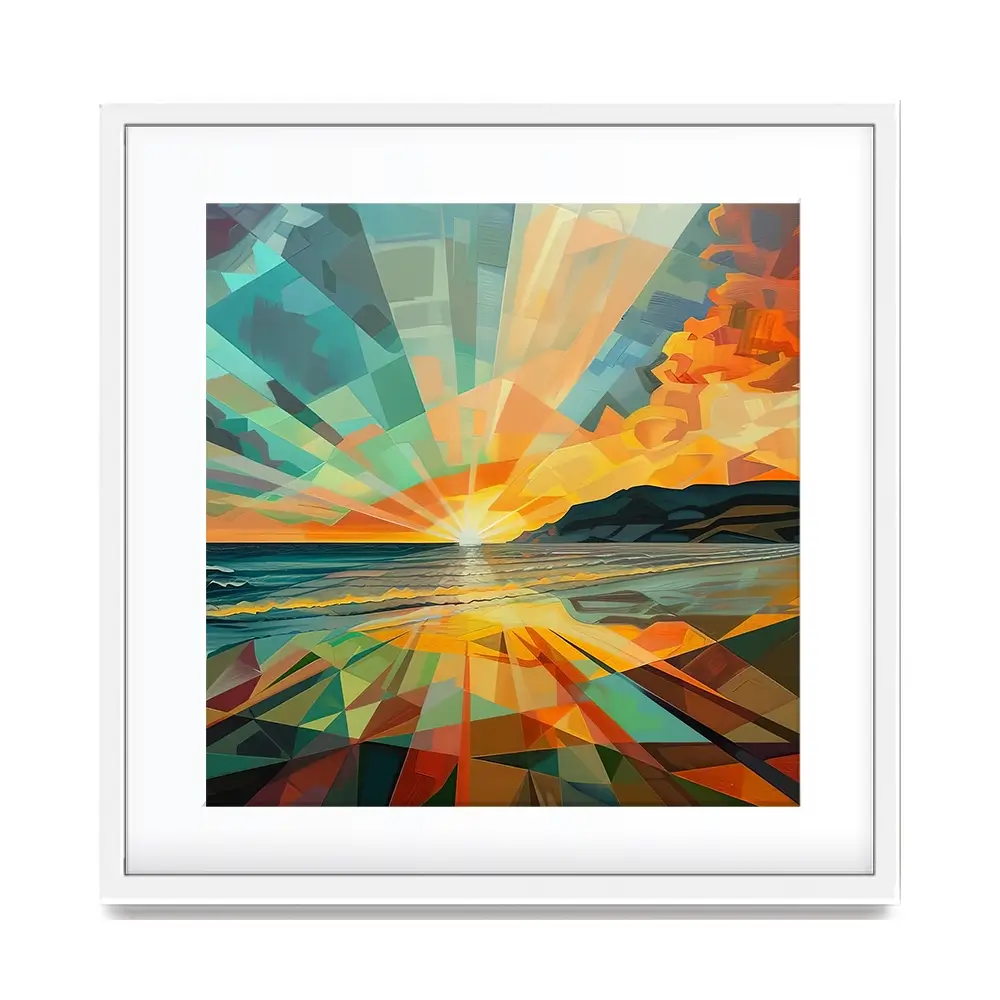 Islay Kaleidoscope Square Framed Art Print