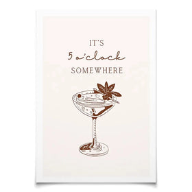 5 O'Clock Somewhere Art Print 5 O'Clock Somewhere Art Print wall art product Art Print Shop