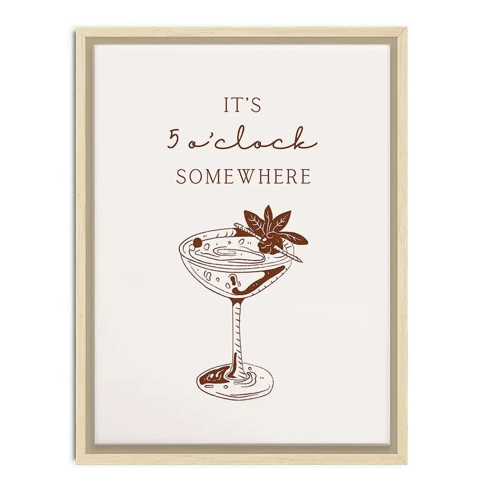 5 O'Clock Somewhere Canvas Print 5 O'Clock Somewhere Canvas Print wall art product Art Print Shop
