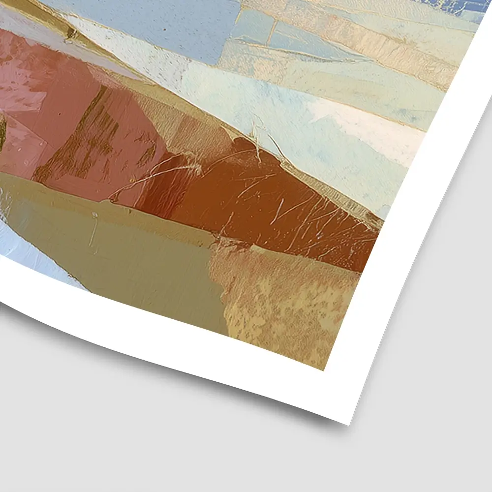 Barn Owl Gliding Over Countryside Square Art Print