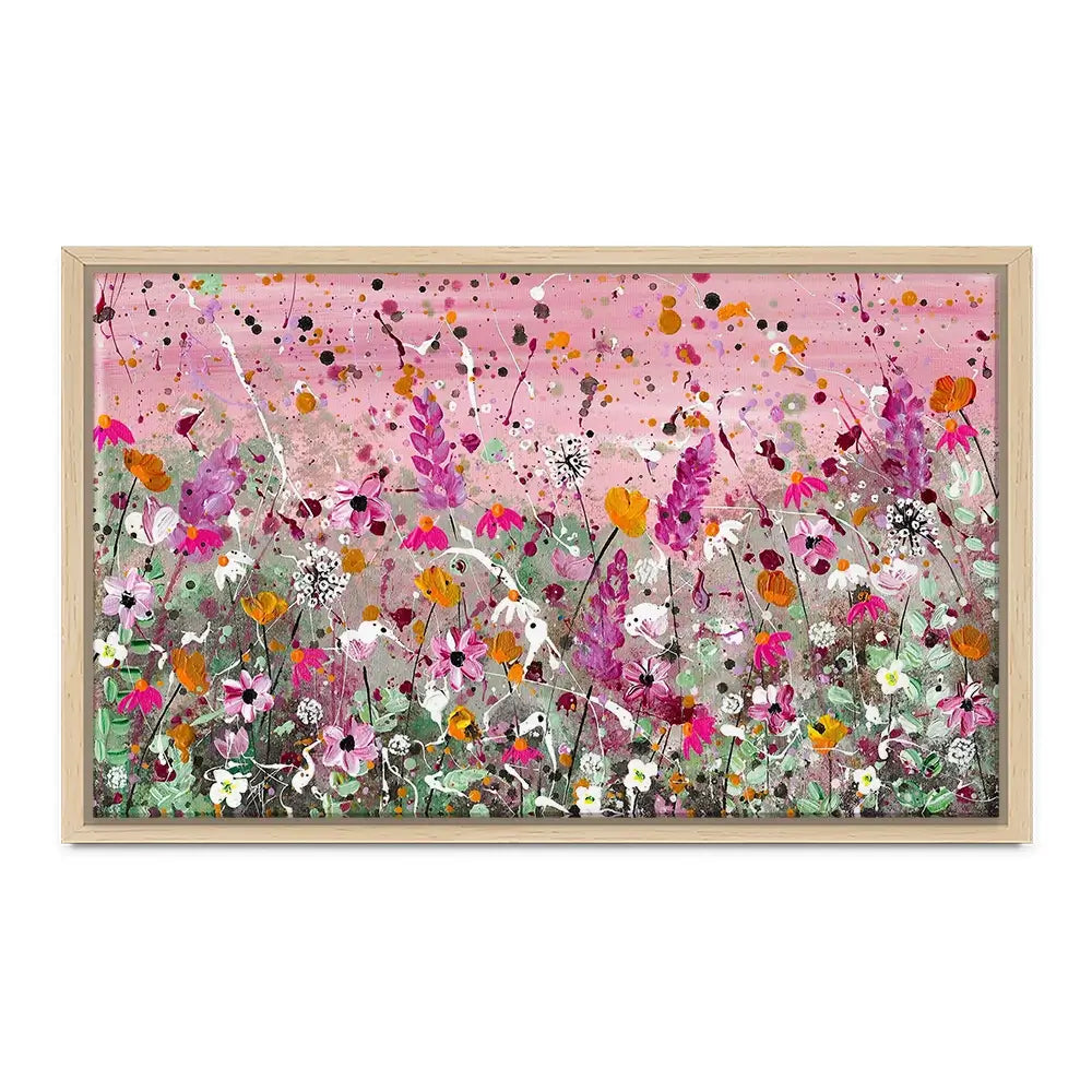 Pretty Pink Florals Canvas Print